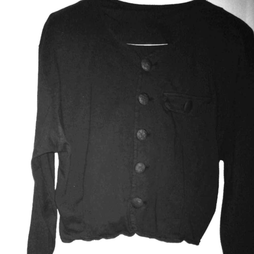 Black button down top - Picture 8 of 8